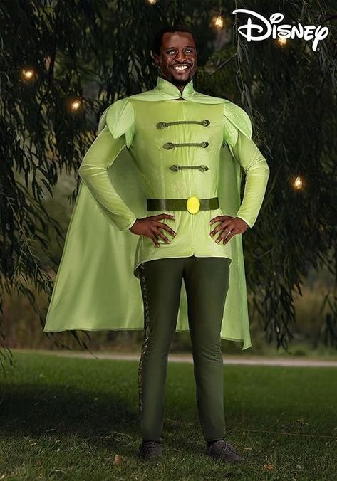 Amazon.com: Fun Costumes Disney Adult Prince Naveen, The Princess and The Frog Tunic and Cape Outfit for Halloween Medium Green : Clothing, Shoes & Jewelry Prince Naveen Costume, Naveen Costume, Princess And The Frog Prince, Disney Costumes For Men, Best Costume Ever, Ace Ventura Costume, Clueless Costume, Outfit For Halloween, Prince Naveen