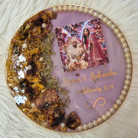 Aakansha's varmala preserved in our bestseller 11inch frame ✨️ DM to get your varmalas preserved. Delivering Worldwide . . Day 4/100 . [Varmala Preservation, Preservation, resin Preservation, resin artist, varmala flowers, wedding memories, wedding flowers, flowers preserved in resin, resin frame, varmala, garland, wedding gifts, wedding memorabilia, gifts for her, gifts for him, gift ideas, wedding gifts] Varmala Preserve In Resin, Resin Preservation, Varmala Preservation, Wedding Memorabilia, Preserve Flowers, Gift Ideas Wedding, Resin Photo, Resin Artist, Resin Frame