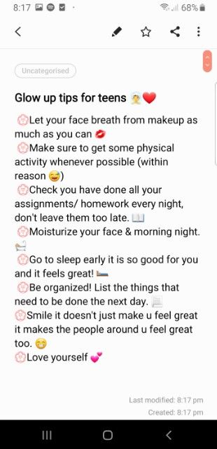 Glow Up Tips for Teens 🧖‍♀️💓 - Glow Community Glow Up For Teenage Girl, Glow Up Tips For 13 Yo, Glow Yp Tips, Teen Glow Up Tips, Summer Glow Up Checklist For Teens, Self Care Tips For Teens, Glow Up Ideas For Teens, Glow Up Tips For Girls 10-15, Teen Glow Up