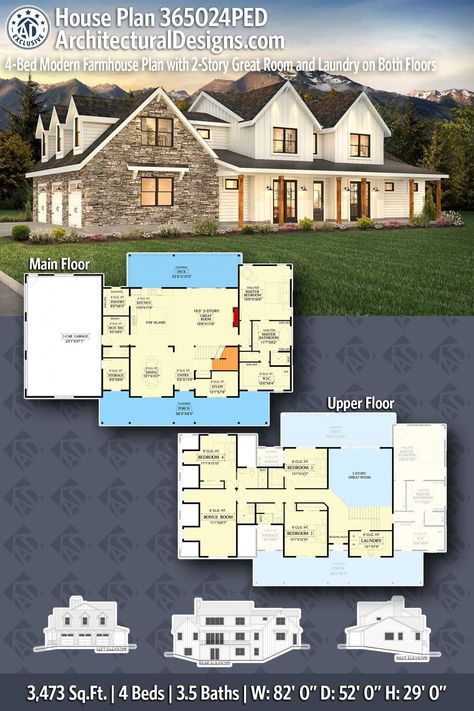 5 Bedroom House Floor Plan 2 Level, 4 Bedroom 1.5 Story House Plans, Two Story Floorplans, Craftsman With Basement Floor Plan, 5 Bedroom House Floor Plan 2 Story With Basement, Upstairs Bedroom Floor Plan, 4 Bedroom 3.5 Bath Barndominium, 4 Bedroom House Plan With Basement, Two Story House Plans Farmhouse