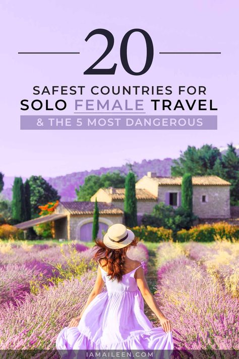 20 Safest Countries for Solo Female Travelers ( 5 Worst!) Best Countries To Visit, Australia Itinerary, Solo Travel Destinations, Solo Travel Tips, Sailing Trips, Countries To Visit, Travel Locations, Solo Female Travel, Travel Alone