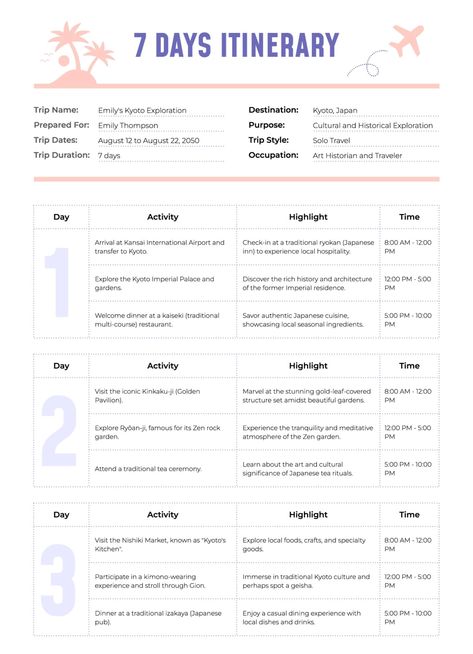 Get Week Itinerary Free Google Docs Template Daily Itinerary Template, Free Travel Itinerary Template Excel, Trip Planning Template Free, Trip Itinerary, Travel Itenary Template, Itinerary Template Free, Trip Planning Template, Travel Itinerary Planner, Travel Planner Template