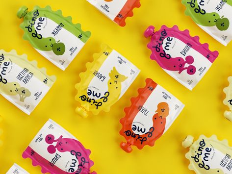 Dino&me on Packaging of the World - Creative Package Design Gallery Packaging Of The World, Cute Package Design, Kids Packaging Design, Baby Food Packaging, Kids Package Design, Candy Packaging Design, Beauty Product Packaging, Kids Packaging, Snacks Packaging