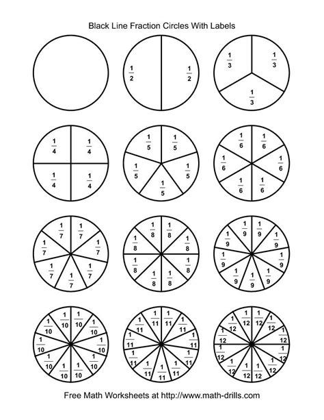 Fractions For Kids, Fraction Worksheet, Third Grade Fractions, Montessori Math Activities, Fraction Circles, 3rd Grade Fractions, Math Drills, Teaching Fractions, Fraction Activities