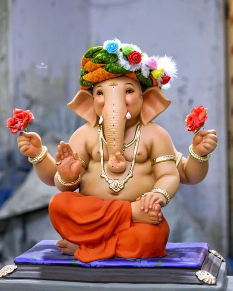 Ganpati Feta, Ganapati Making, Jay Shree Ganesh, Ganpati Murti, Ganesha Images, Varalakshmi Pooja, Ganesh Ji Images, Formal Attire For Men, Ganpati Bappa Wallpapers