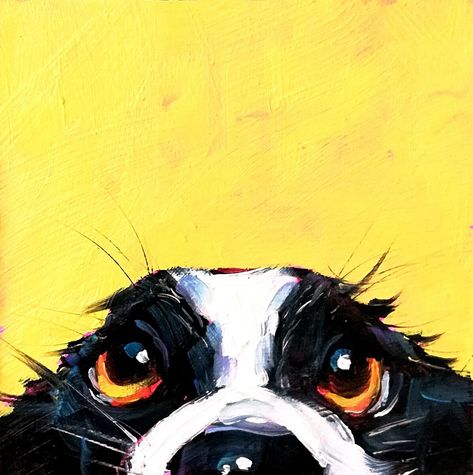 Check out this original oil painting of a funny dog! 🐶🎨 Perfect for any animal lover, this miniature piece is signed by the artist and has a contemporary impressionistic style. Handmade with oil on cardboard, it's a one-of-a-kind piece from South Korea 🇰🇷 #dogart #animalportrait #funnydog #impressionism #oneofakind Funny Animal Paintings Acrylic, Funny Dog Paintings, Portrait Impressionism, Animals Portrait, Animal Paintings Acrylic, Dog Portraits Painting, Wildlife Artwork, Dog Funny, Art Funny