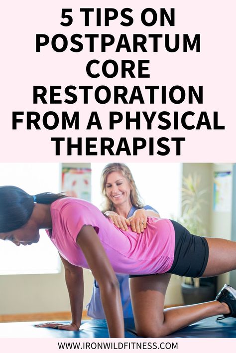 Did you recently have a baby and you’re thinking about doing your first ab exercise postpartum but you’re not quite sure where to begin? Postpartum core restoration – there’s a right way and a wrong way. As a physical therapist I highly recommend doing these 5 things in order to properly restore your core after having a newborn baby. Post Partum Ab Exercises, Postpartum Ab Rehab, Postpartum Core Recovery, Postpartum Ab Exercises, Post Partum Core Workout, Postpartum Core Workout, Post Partum Core, Postpartum Core Exercises, Core Restoration Exercises