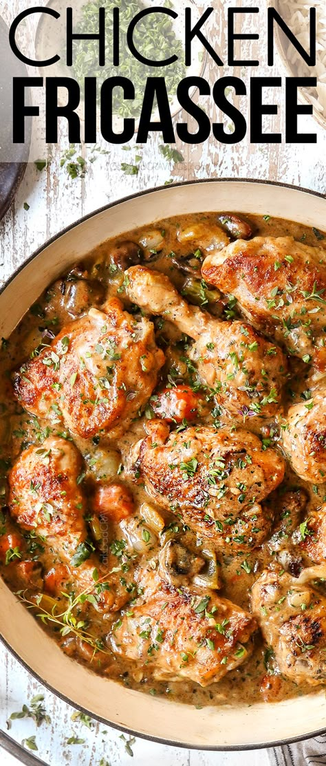 Chicken Fricasse Recipe, Wedding Chicken, Chicken Fricassee, Recipes Skillet, Golden Chicken, Breakfast Appetizers, Carlsbad Cravings, Best Christmas Recipes, Chicken Entrees