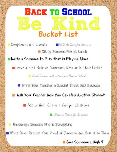 This free printable Back to School Be Kind Bucket List has simple ideas to challenge kids to be kind! Help your child learn to be kind with these fun ideas. Back To School Bucket List, School Bucket List, Kindness Crafts, At Home Crafts, Chore List For Kids, Family Motto, Conscious Discipline, Teaching Second Grade, Baby Bug