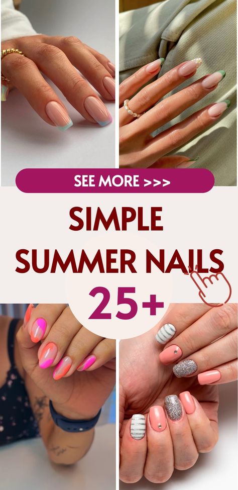 Summer is just around the corner, which means it's time to ditch the dark, moody nail colors in favor of vibrant, cheerful hues. This collection of simple Firework Nails, Summer Nails 2024, Pink Summer Nails, Summer Nail Designs, Bright Summer Nails, Summer Toe Nails, Cute Summer Nails, Short Nail Designs, Nails 2024