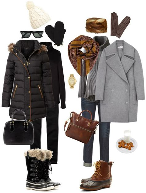 Ensemble: Casual Neutrals with Snow Boots - YLF Snow Boots Outfit, Neutral Coat, Snow Style, Winter Mode Outfits, Trendy Winter Fashion, Cold Fashion, Winter Travel Outfit, Winter Outfits Cold, Snow Outfit