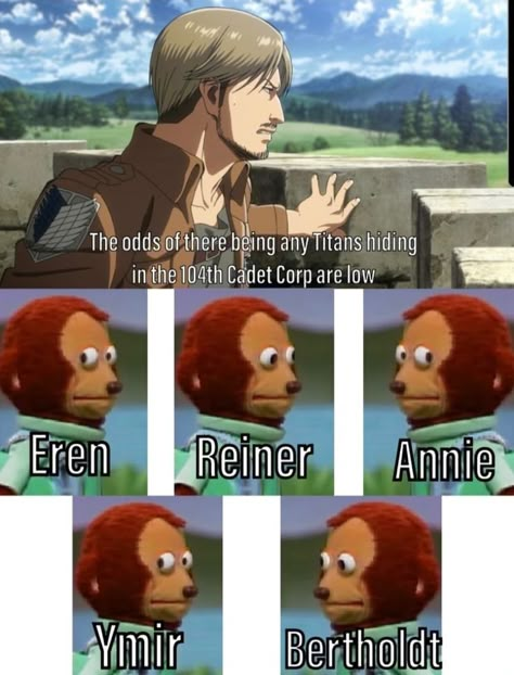 Meme Eren, Eren Reiner, Aot Meme, Aot Funny, Aot Anime, Attack On Titan Comic, Aot Memes, Titans Anime, Attack On Titan Funny