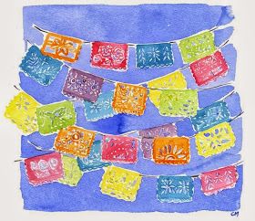 valentine: DEAR CAITLIN MCGAULEY Valentines Watercolor, Mexican Culture Art, Art Journal Therapy, Mexican Culture, Mexican Art, Pretty Pictures, Culture Art, Grapefruit, Easy Drawings