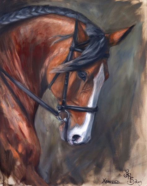 Xenophon by Lydia Rose Spencer, Lydia Rose Fine Art #equine #portrait #painting #lydiarosefineart #horse #warmblood: Horse Warmblood, Lydia Rose, Horse Canvas Painting, Equine Portraits, Horse Artwork, Small Canvas Paintings, Equestrian Art, Horse Drawings, Equine Art