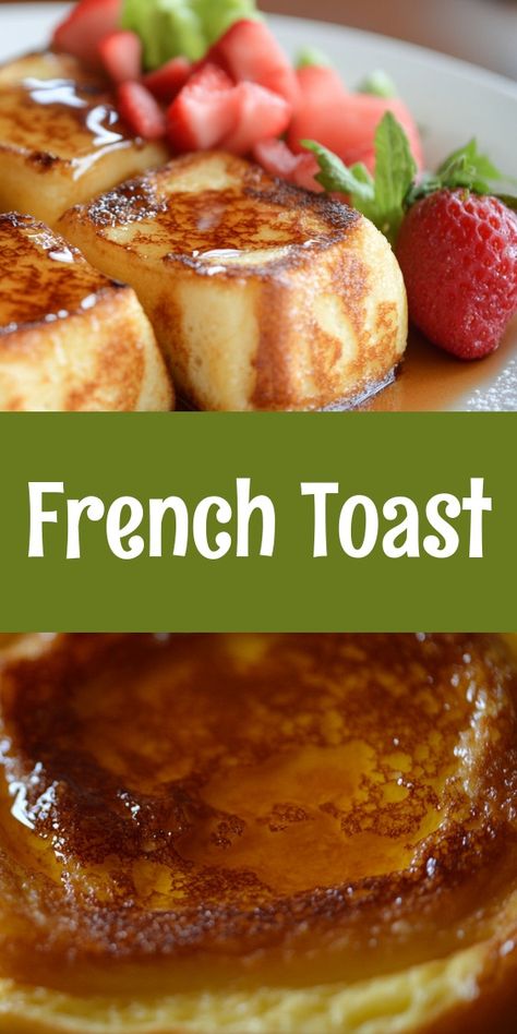 🌟 **Ultimate French Toast Recipe** 🌟 

Start your day right with the best French toast ever! Made with thick slices of brioche or challah, this classic dish features a rich, custardy interior and a perfectly crispy exterior. In just 25 minutes, whip up this delicious breakfast treat using simple ingredients like eggs, milk, and vanilla. Customize with your favorite toppings—maple syrup, fresh berries, or a dusting of powdered sugar. Perfect for cozy weekends or special brunches! 🍇🥞✨ #BreakfastGoals #FrenchToast #YummyRecipes Custardy French Toast, Delicious French Toast Recipe, The Best French Toast, French Bread French Toast, Baked French Toast Casserole, Delicious French Toast, Classic French Toast, Best French Toast, Food Innovation