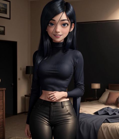 Incredibles Art, Goth Disney Princesses, Mavis Dracula, Violet Parr, Female Cartoon Characters, Female Cartoon, Cartoon Character Pictures, Fantasy Comics, Cute Anime Pics