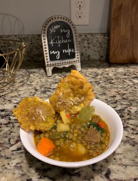 Puerto Rican Food with Recipes | Lentils Soup Recipe/ Sopa de lentejas 😋 | Facebook Recipes Lentils, Lentils Soup, Puerto Rican Food, Lentil Soup Recipe, Rican Food, Lentil Soup Recipes, Puerto Rican Recipes, Lentil Soup, Puerto Rican