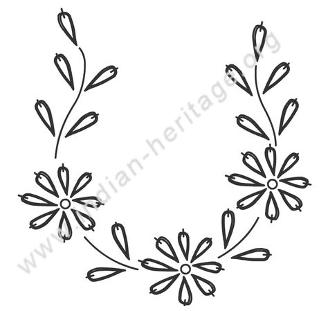 line art for lazy daisy stitch Lazy Daisy Embroidery Designs, Laisy Daisy Stitch Embroidery Design, Laizy Daizy Design Embroidery Flower, Lazy Dazy Embroidery Design Motif Flower, Lazy Daisy Embroidery Design Pattern, Lazy Daisy Embroidery Design Motifs, Lazy Daisy Embroidery Design, Daisy Embroidery Design, Daisy Stitch