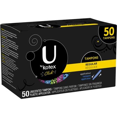 U by Kotex Click, Regular Tampons, 50 Count Kotex Tampons, Feminine Health, Health Shop, Feminine Care, Shark Week, Health Magazine, Health Center, Womens Health, Fragrance Free Products