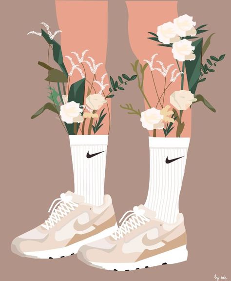 inspiré par @fearofgod | Sneakers illustration, Sneaker art, Art prints boho Sneakers Illustration, Art Prints Boho, Sneaker Art, Illustration Art Girl, Girly Art Illustrations, Fashion Art Illustration, Girly Art, Diy Art Painting, Portrait Drawing