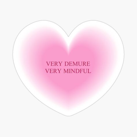 Get my art printed on awesome products. Support me at Redbubble #RBandME: https://www.redbubble.com/i/sticker/Pink-very-demure-and-very-mindful-aesthetic-gradient-aesthetic-pink-by-Myttong/164424298.EJUG5?asc=u Mindful Aesthetic, Gradient Aesthetic, Aesthetic Gradient, Aesthetic Pink, Awesome Products, Mindfulness, Art Prints, For Sale, Pink