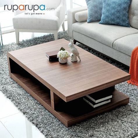 Modern Centre Table Designs, Living Room Center Table, Wooden Coffee Table Designs, Unique Coffee Table Design, Centre Table Design, Centre Table Living Room, Sofa Table Design, Meja Sofa, Center Table Decor