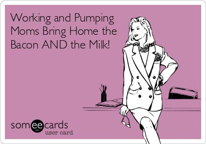 Working and Pumping Moms Bring Home the Bacon AND the Milk! Pumping Quotes, Pumping Moms, Duck Dynasty, E Card, Someecards, Working Moms, The Words, True Stories, I Laughed