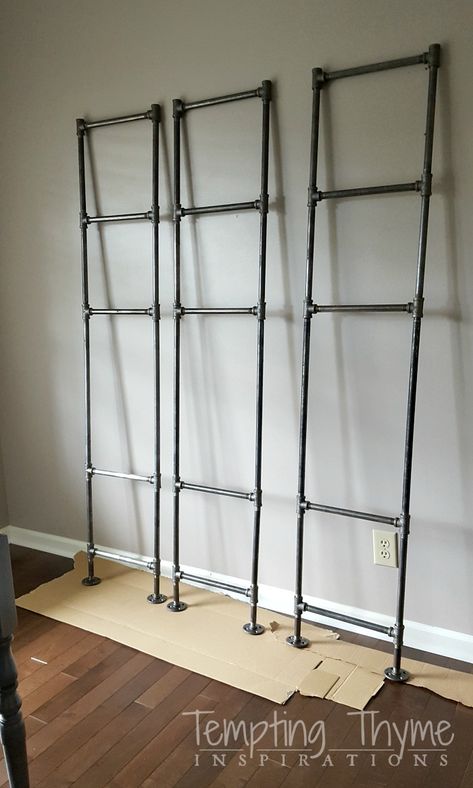 How to Build Industrial Bookcases | tempting thyme Metal Bookcase Industrial, Diy Industrial Shelves Bookcases, Diy Industrial Bookcase, Bookshelves Industrial Style, Diy Industrial Chandelier, Pipe Bookshelf Diy, Industrial Shelving Diy, Diy Industrial Bookshelf, Diy Industrial Shelves