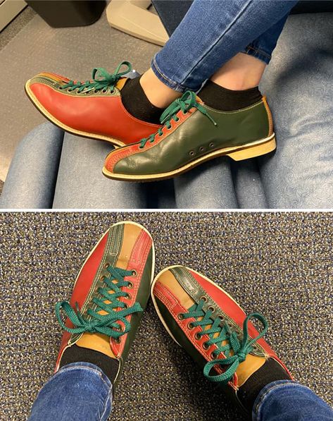 I Have Wanted A Funky Pair Of Bowling Shoes To Wear As Everyday Shoes Since I Was A Teenager Retro Bowling, Vintage Bowling, Bowling Shoes, Shoes Outfit, Everyday Shoes, Doc Marten Oxford, Shoe Fits, Thrift Stores, Blake Lively