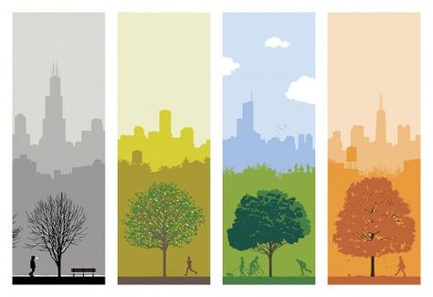 4 seasons in chicago, by ryan kapp Chicago Print, Renegade Craft Fair, Holiday Pops, Disney Princess Modern, Chicago Art, My Kind Of Town, Modern Disney, Seasons Art, The Windy City