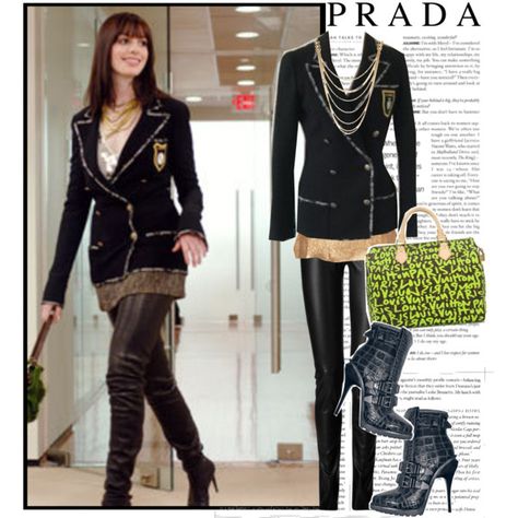 Devil Wears Prada Outfits, Saint Laurent 2014, Prada Outfits, 2023 Vogue, Famous Characters, Chanel Boots, Vogue France, Devil Wears Prada, Anne Hathaway