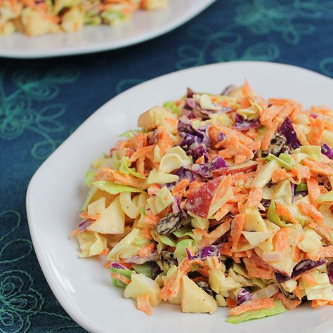 Wfpb Salad, Creamy Cabbage, Mcdougall Diet, Barbecue Ribs Recipe, Dr Mcdougall, Mcdougall Recipes, Easy Coleslaw, Vegan Coleslaw, Vegan Entrees