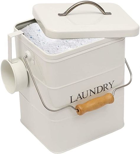 Amazon.com: Xbopetda Laundry Powder Bin, Washing Powder Storage Tin with Scoop, Airtight Lid & Handles, Laundry Detergent Powder Storage Box - Perfect for Holding Pods Tablets Capsules Powder Detergent-White : Home & Kitchen Washing Powder Storage, Laundry Detergent Storage, Tide Powder, Laundry Detergent Powder, Laundry Detergent Container, Detergent Storage, Classical Kitchen, Detergent Container, Laundry Box