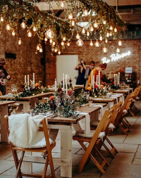 Wedding Fairy Lights, Barn Wedding Lighting, Emma Beaumont, Fairy Light Curtain, Wedding Fairy, Fairy Lights Wedding, Barn Reception, Rustic Wedding Inspiration, Flowers In Jars