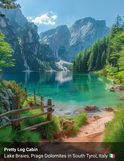 Earth Pictures, Beautiful Landscape Photography, Fantasy Homes, South Tyrol, Wonderful World, Turquoise Water, Nature Aesthetic, Awe Inspiring, Holiday Ideas