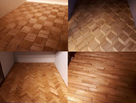 Diy Dollhouse Flooring Ideas, Dollhouse Flooring Diy Free Printables, Doll House Flooring Free Printable, Dollhouse Flooring Ideas, Dollhouse Flooring Diy, Parque Flooring, Miniature Flooring, Miniature Construction, Dollhouse Renovation