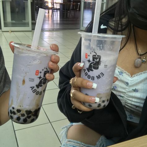 Boba Date Outfit, Boba Date Aesthetic, Boba With Friends, Boba Taro, Silly Activities, Boba Date, Taro Boba, Alphabet Dating, Hangout Ideas