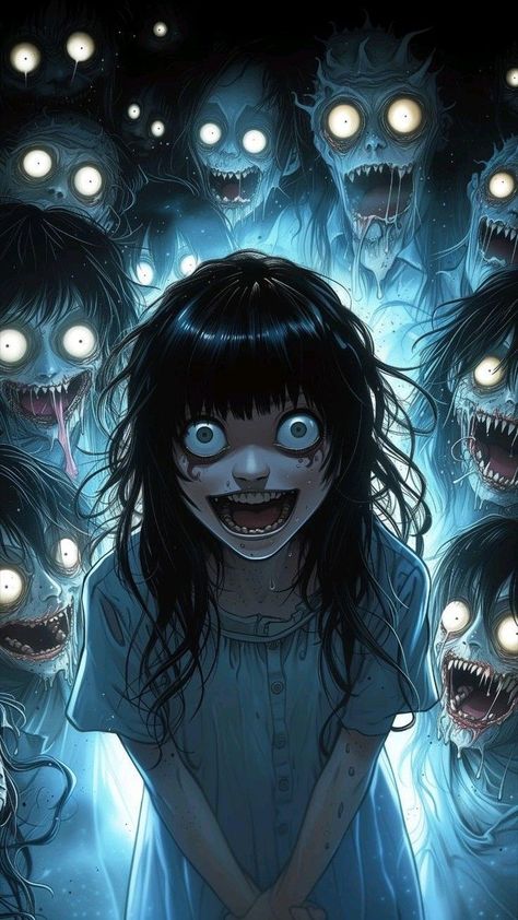 Horror Vibes, 얼굴 드로잉, Creatures Art, رعب نفسي, Horror Themes, Monster Concept Art, Dark Art Illustrations, Scary Art, Mythical Creatures Art