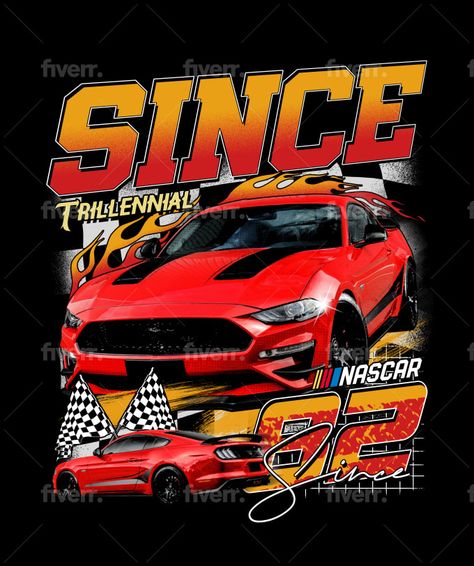 Do 90s nascar vintage t shirt design for your brand by Adejefri10 | Fiverr Nascar Shirt, Nascar Shirts, Nascar T Shirts, Nascar Racing, Tee Design, Vintage Tshirts, Nascar, Design Inspo, Concept Design