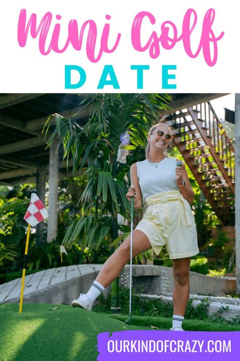 If you’re searching for a good date idea, you might want to try your hand at mini golf. Whether you’re a pro mini golfer or have never golfed a day in your life, mini golf is a fun activity that anyone can enjoy. But why is it such a great date idea? What should you wear? And how can you spice up your date? Let’s talk about it! Date Outfit Summer Night, Golf Date Outfit, Mini Golf Date Outfit, Mini Golf Date, Put Put Golf, Golf Date, Free Date Ideas, Great Date Ideas, Summer Night Outfit