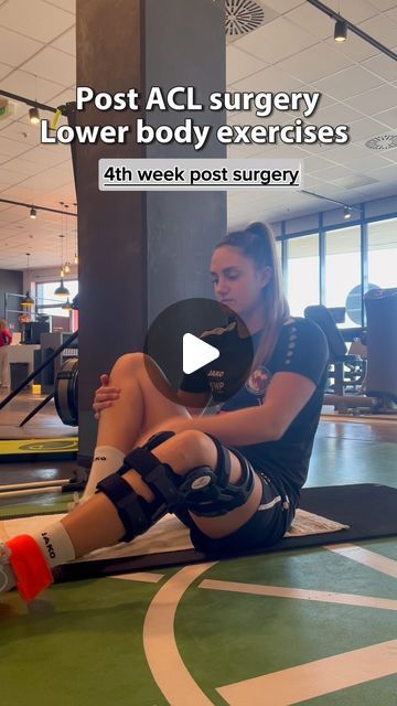 Adrijana Mori on Instagram: "🦵Lower Body Strengthening Post ACL Surgery🏋️‍♂️  This is how my lower body training looks during the period when I’m still using crutches after ACL surgery. Since I’m not allowed to put weight on my leg yet, I focus on seated exercises with resistance bands. These exercises are crucial for maintaining muscle strength and stability during the recovery process.  I typically perform a circuit of exercises like seated leg lifts, side leg lifts, hip abductions, and ankle abductions, using resistance bands for added challenge. I repeat the circuit three times, but the number of sets and reps can vary depending on how my knee feels and the strength of my muscles.  In the initial days after surgery, I started with gentle movements without resistance bands and gradual Post Meniscus Surgery Exercises, Post Knee Surgery Exercises, Post Acl Surgery Workout, Acl Brace Outfits, Acl Rehab Exercises, Knee Rehab Exercises Strength Training, Post Acl Surgery, Side Leg Lifts, Exercises With Resistance Bands