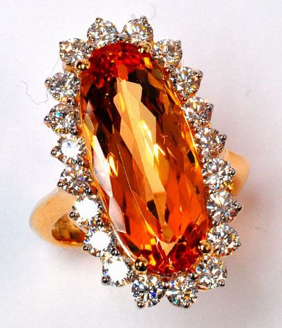 Imperial Topaz Jewelry, Orange Engagement Ring, Topaz Orange, Adventure Fashion, Modern Rings, Beautiful Tiaras, Imperial Topaz, Brown Jewelry, Gift Suggestions