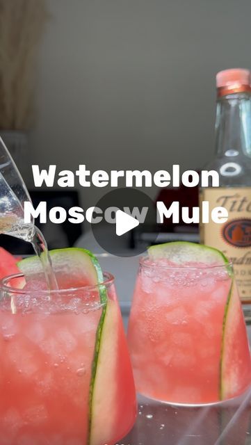 Watermelon Mule Recipe, Mule Recipe, Alcohol Drink Recipes, Gin Cocktails, Moscow Mule, May 23, Mocktails, Drink Recipes, Mule