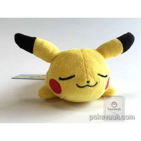 Pokemon Center 2015 Kuttari Series #1 Pikachu Bean Bag Plush Toy (Sleeping Version) Pokemon Plushies, Bean Bag Toys, Pikachu Plush, Pokemon Center, Books Collection, Cool Pokemon, Bean Bag, Plush Toy, Pikachu