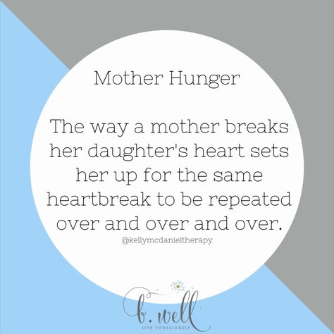 The first relationship anyone has is with their mother. It sets the precedence for all others. So what happens if your mother was emotionally unavailable? According to some psychoanalysts, researchers & other theorists, the “mother wound” occurs. So ladies, if you date toxic partners, it might not be "daddy issues," check your Mommie issues. You might be replaying your relationship with your mother. #BWell #help #love #support #life #quotes #relationshipquotes #family #loveyou #healingheartbreak I Am Not My Mother Quotes, Why Does My Mother Not Love Me, Toxic Mother Daughter Relationship Quotes, Abandonment Issues Quotes Mothers, Mother Hunger Quotes, Under Mothered, Manipulative Mother Quotes, Traumatic Mother Quotes, Mother Issues Quotes Daughters