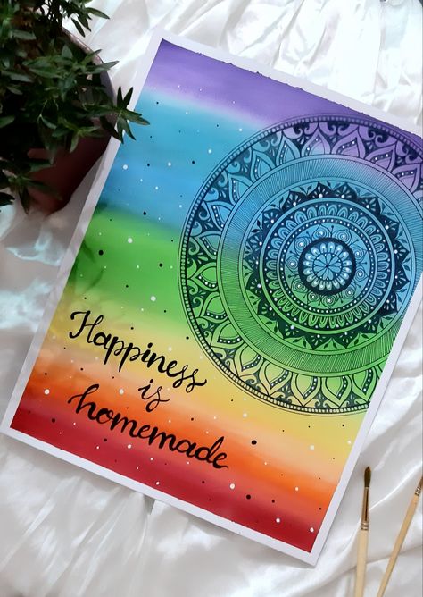 Arts Doodle, Mandala Practice, Palm Mehndi, Diy Mandala, Easy Cartoon, Palm Mehndi Design, Cardboard Letters, Easy Mandala, Arte Doodle