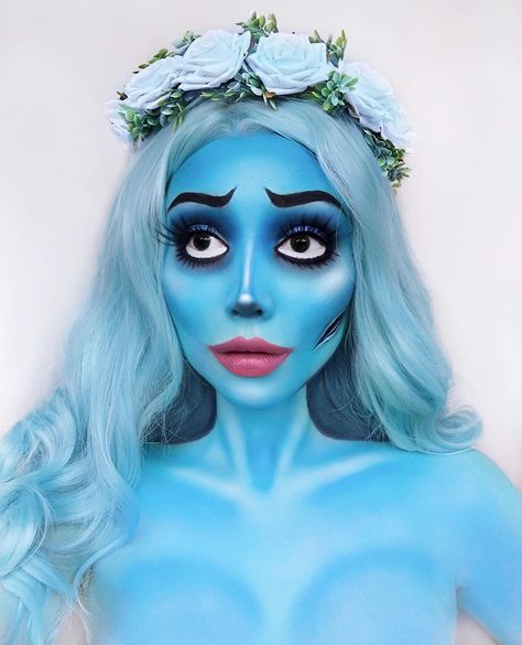 Disney Halloween Makeup, Corpse Bride Makeup, Girl Halloween Makeup, Holloween Makeup, Halloween Film, Theatrical Makeup, Halloween Makeup Inspiration, Character Makeup, Crazy Makeup