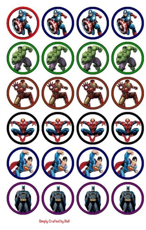 View Digital Products by SimplyCraftedbyBell on Etsy Marvel Cupcakes, Avengers Cupcakes, Avengers Cupcakes Toppers, Avenger Cupcakes, Toppers Cupcakes, Superhero Cupcake Toppers, Superhero Cupcakes, Superhero Birthday Cake, Delray Beach Florida