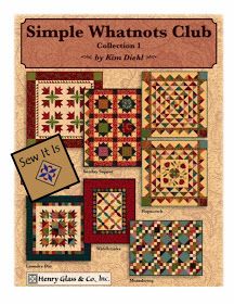 Simple Whatnots, Kim Diehl Quilts, Quilting Squares, Kim Diehl, Quilt Club, Mini Quilt Patterns, Triangle Square, Miniature Quilts, Doll Quilt