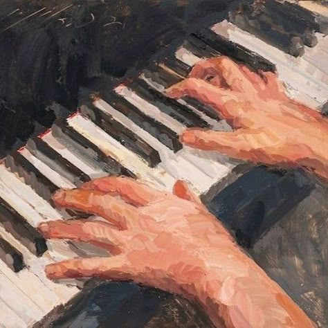 new post 10/31 Piano Art, Playing The Piano, Arte Van Gogh, Arte Sketchbook, Arte Inspo, Ethereal Art, The Piano, Painting Inspo, Playlist Covers